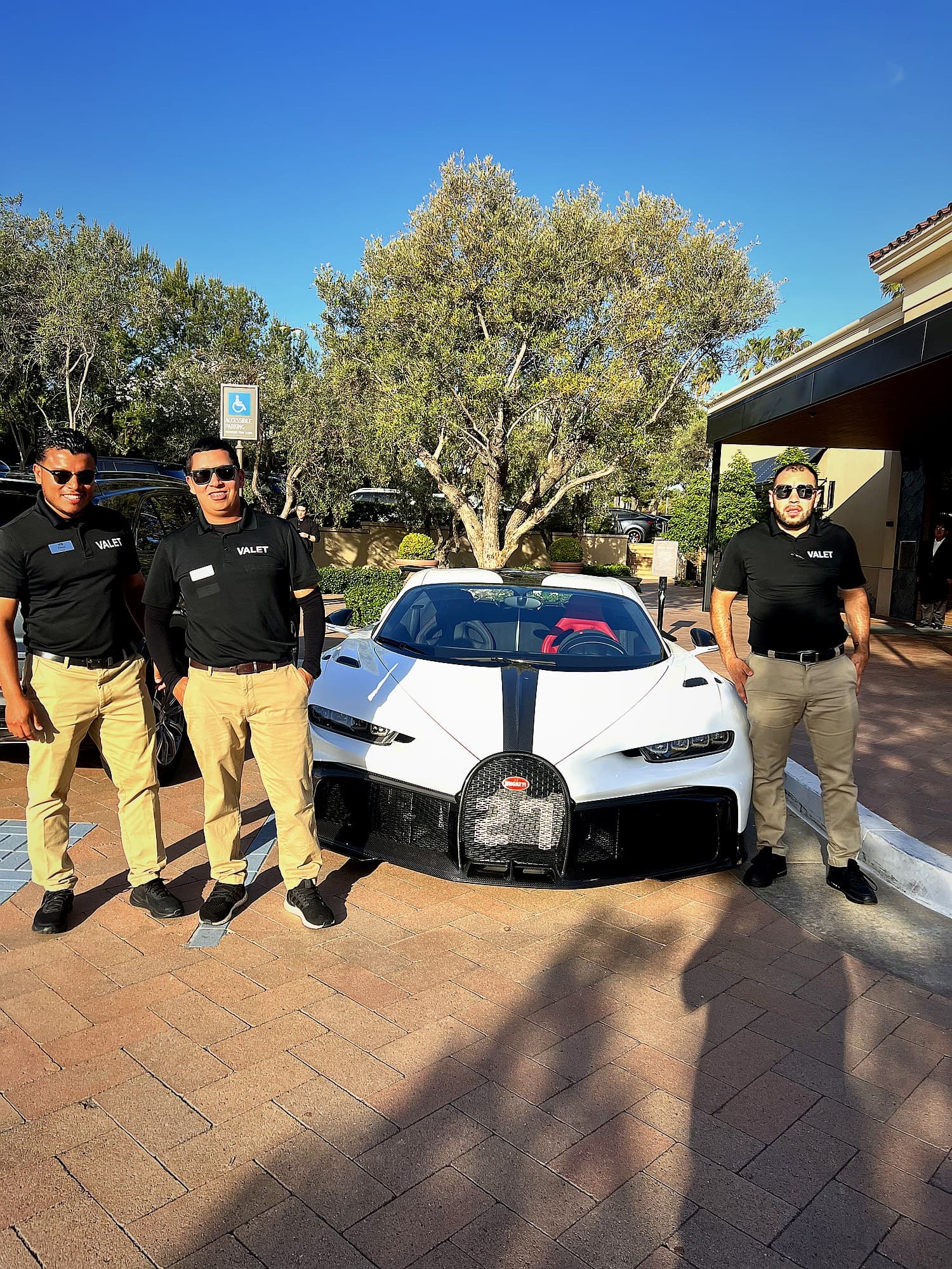 IPS Parking team with Bugatti at luxury venue